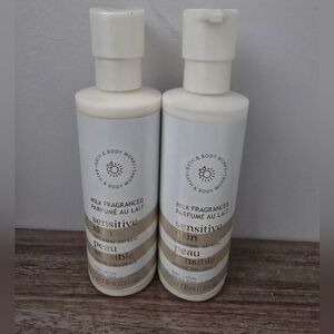 2x Bath & Body Works Sensitive Skin Milk Fragrance Colloidal Oatmeal Body Lotion